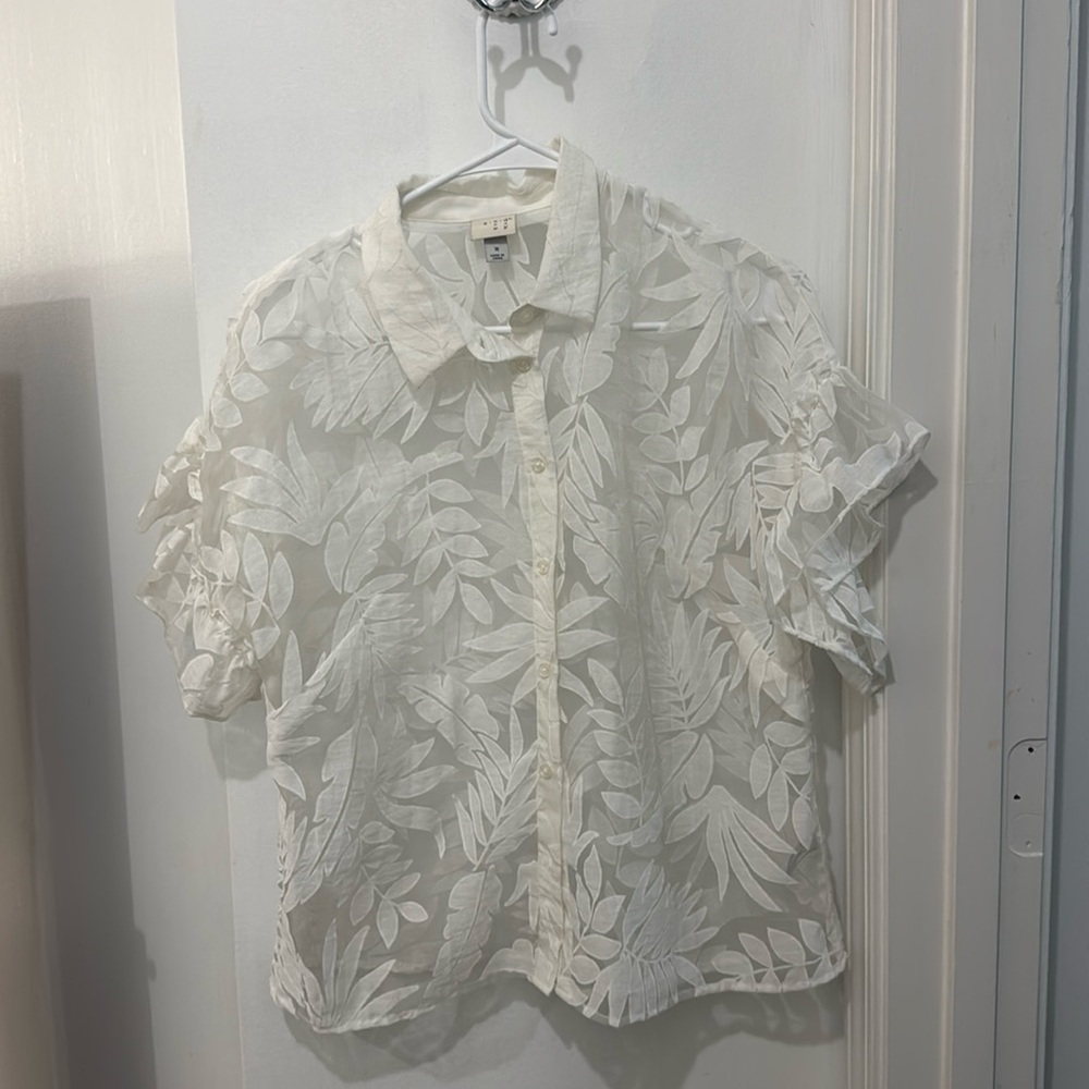 Lace White Top